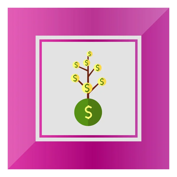 Árbol de dinero — Vector de stock