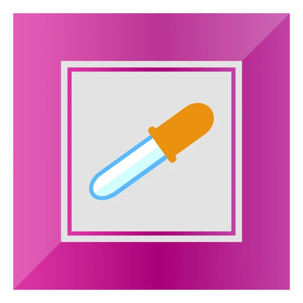 Pipetteer pictogram — Stockvector