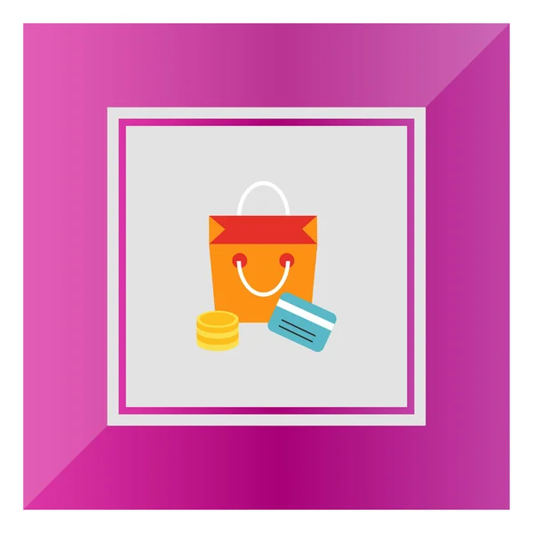 Shopping icon — Stock Vector