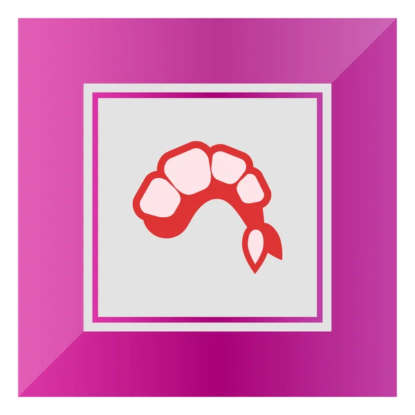 Shrimp-Symbol — Stockvektor