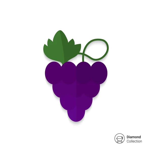 Ícone de uva —  Vetores de Stock