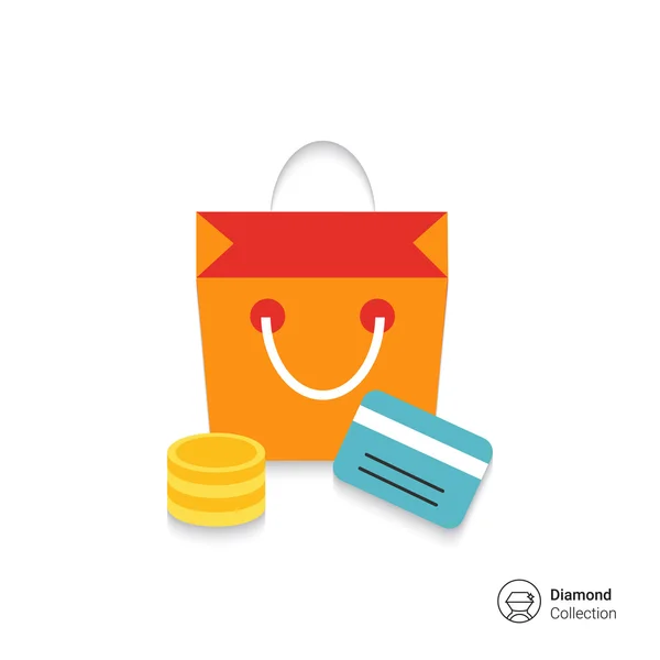 Shopping icon — Stock Vector