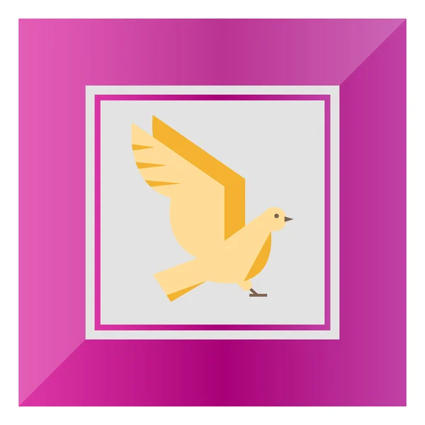 Птах значок — стоковий вектор