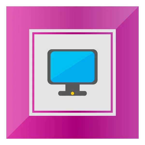 Computer monitor — Stock Vector