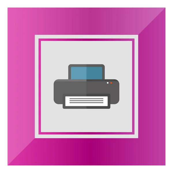 Impresora informática — Vector de stock