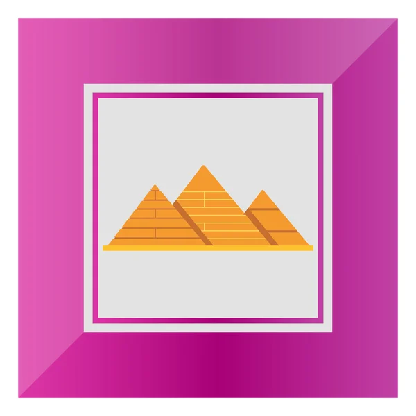 Значок піраміди Гізи — стоковий вектор
