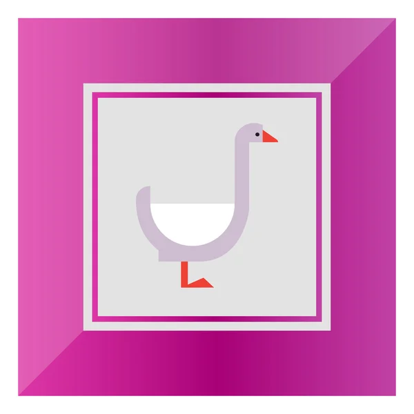 Goose icon — Stock Vector