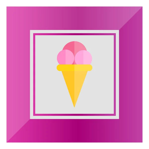 Ice cream icon — Stock Vector