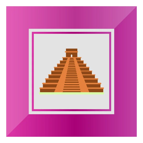 Maya-Pyramidensymbol — Stockvektor