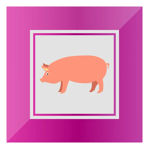 Pig icon — Stock Vector