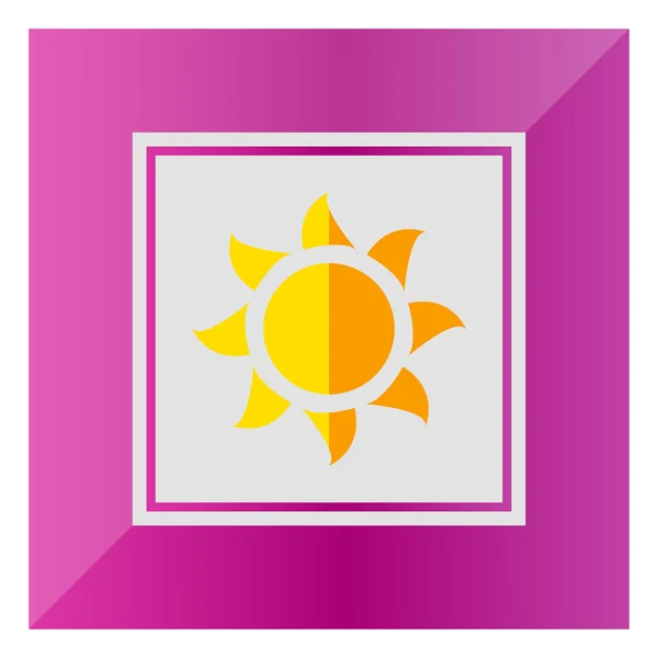 Icono del sol — Vector de stock