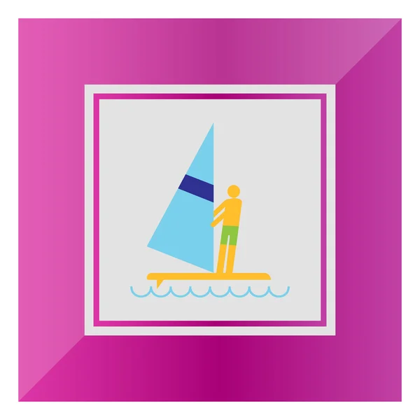 Windsurf — Vector de stock