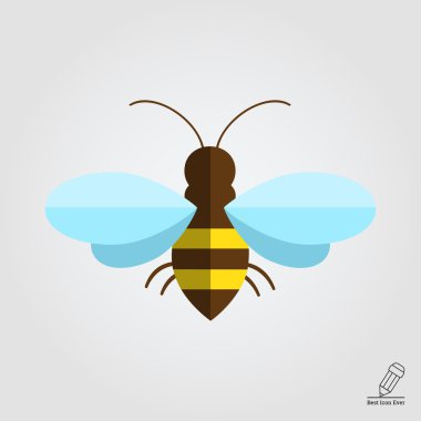 Bee icon clipart