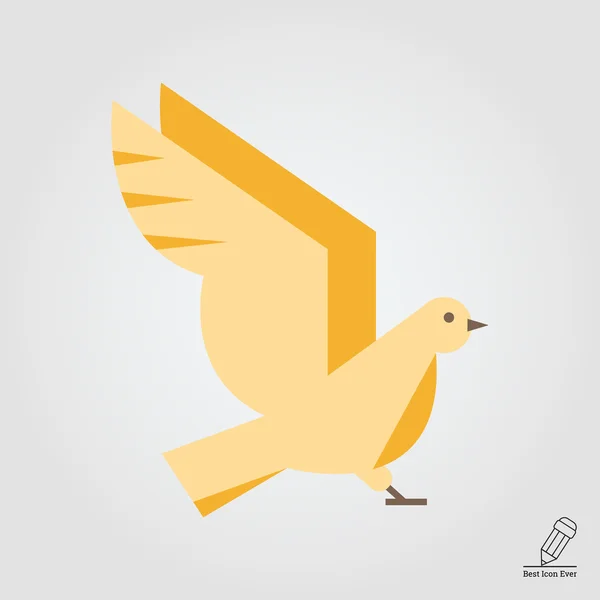 Icône oiseau — Image vectorielle