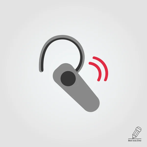 Bluetooth fejhallgató — Stock Vector