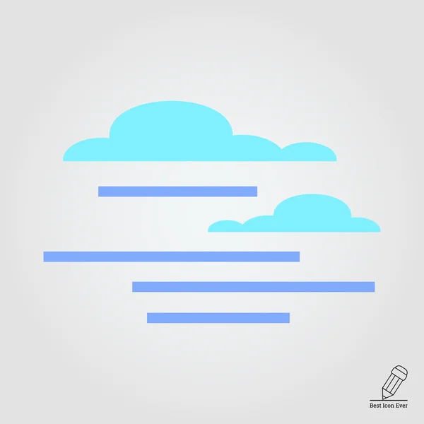 Cloudy weather icon — Stock Vector