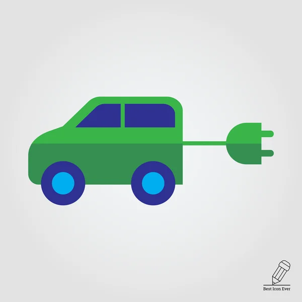 Elektrisk bil – Stock-vektor
