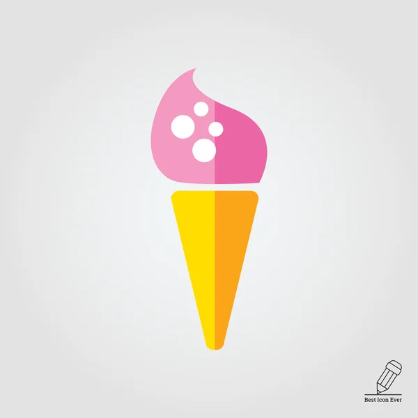 Icône de crème glacée — Image vectorielle