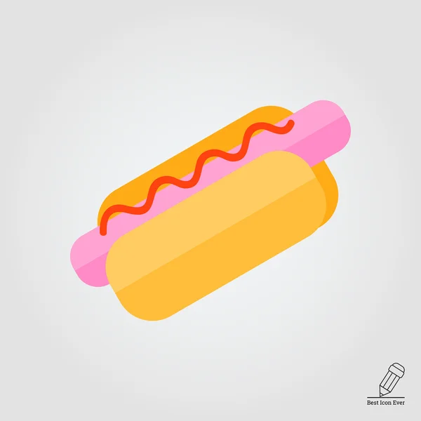 Hotdog-Ikone — Stockvektor