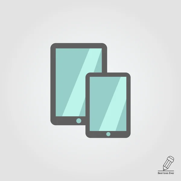 Tablet PC en smartphone — Stockvector