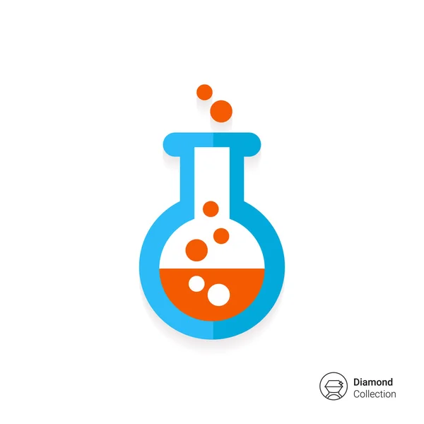 Chemical laboratory flask — Stock Vector