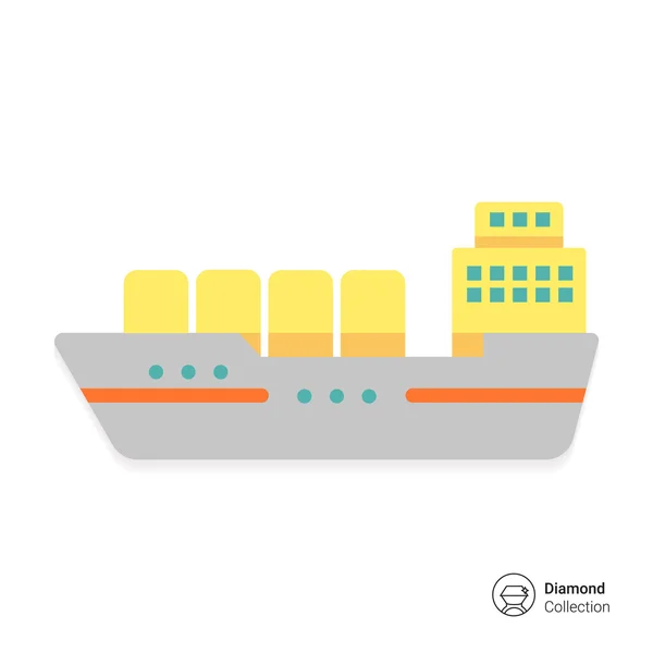 Statek towarowy — Wektor stockowy