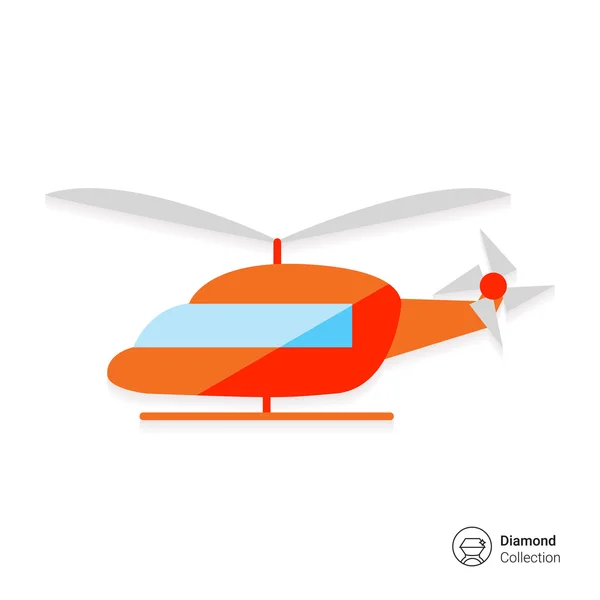 Icono del helicóptero — Archivo Imágenes Vectoriales