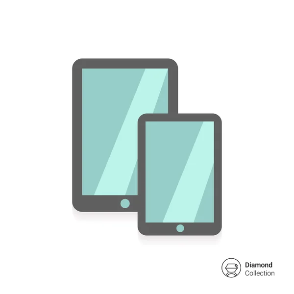 Tablette et smartphone — Image vectorielle