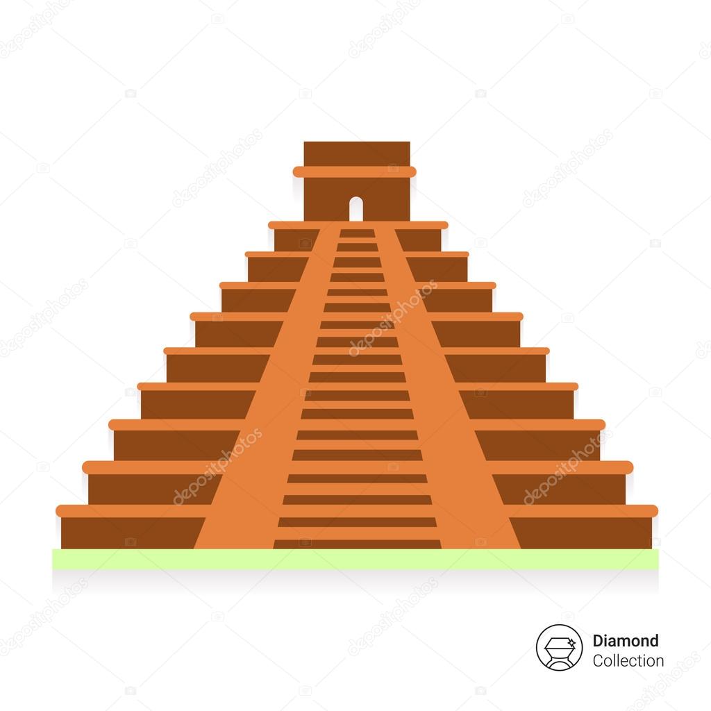 Maya pyramid icon