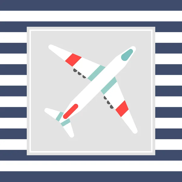 Ikonen för flygplan — Stock vektor