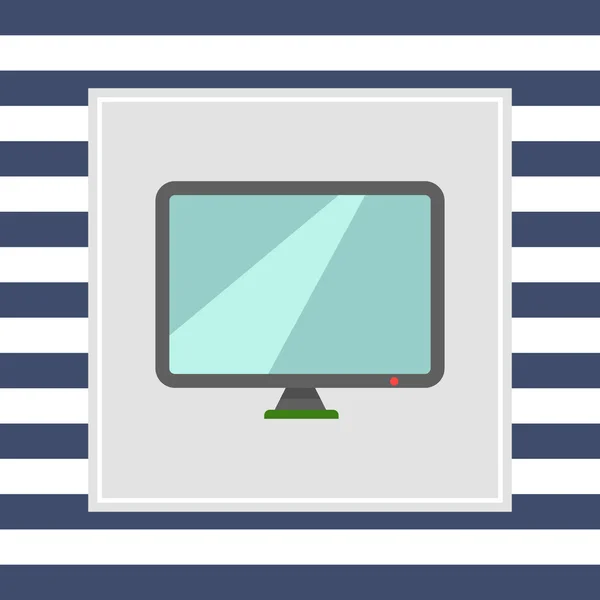 Computermonitor pictogram — Stockvector