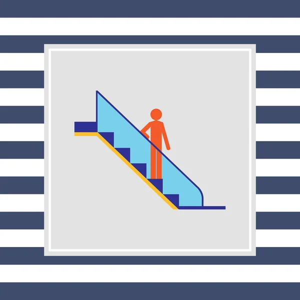Ikona eskalátoru — Stockový vektor