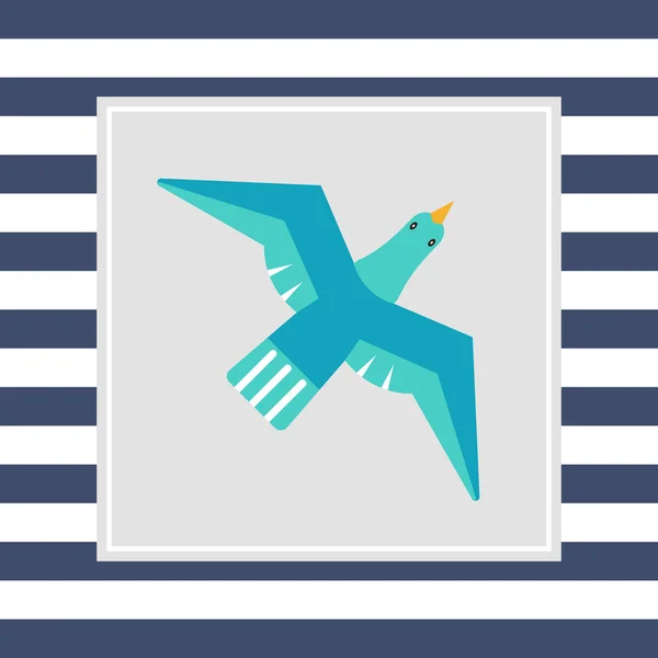 Icono de ave voladora — Archivo Imágenes Vectoriales
