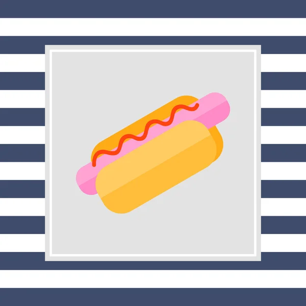 Hotdog pictogram — Stockvector