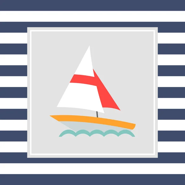 Zeilschip Icon — Stockvector