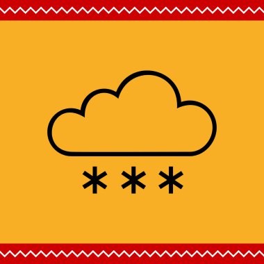 Şiddetli kar yağışı ile bulutlu