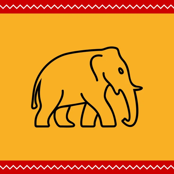 Elephant icon — Stock Vector