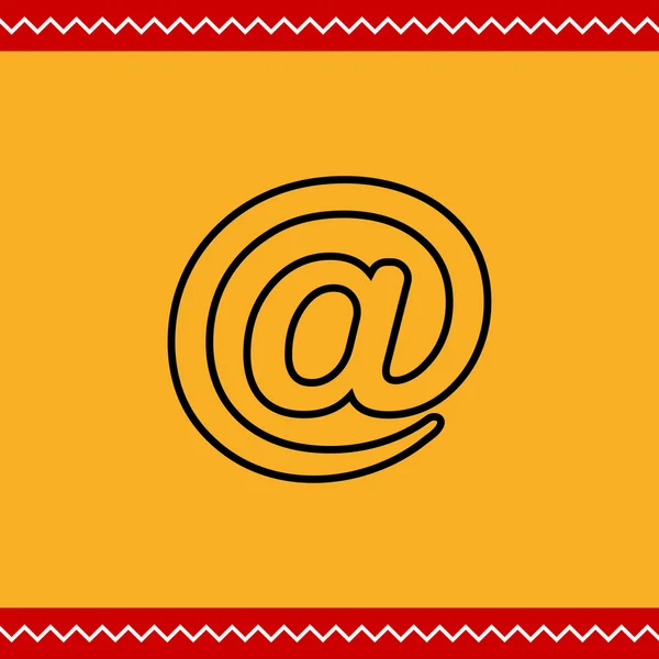 Σημάδι ηλεκτρονικού ταχυδρομείου — Διανυσματικό Αρχείο