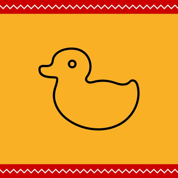Rubber duck — Stock Vector