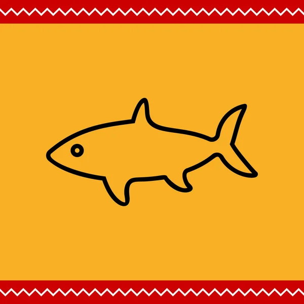 Ícone de tubarão —  Vetores de Stock