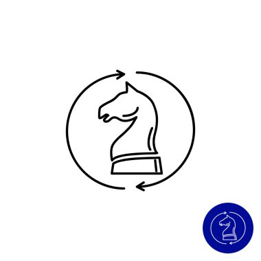 Satranç knight kutsal kişilerin resmi 