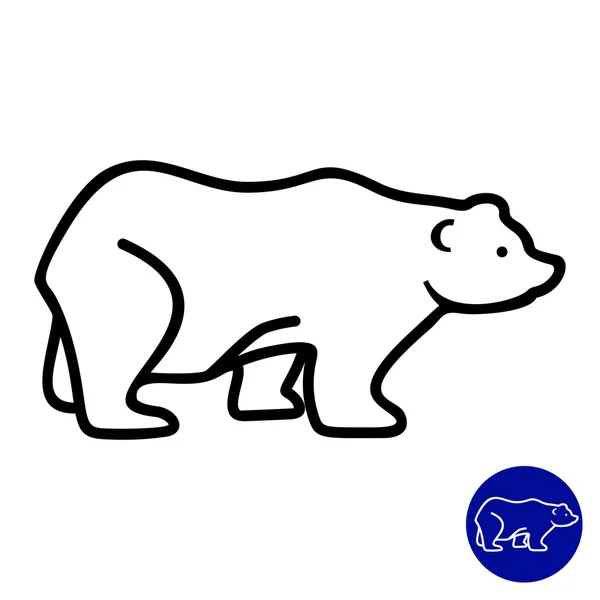 Bear icon — Stock Vector