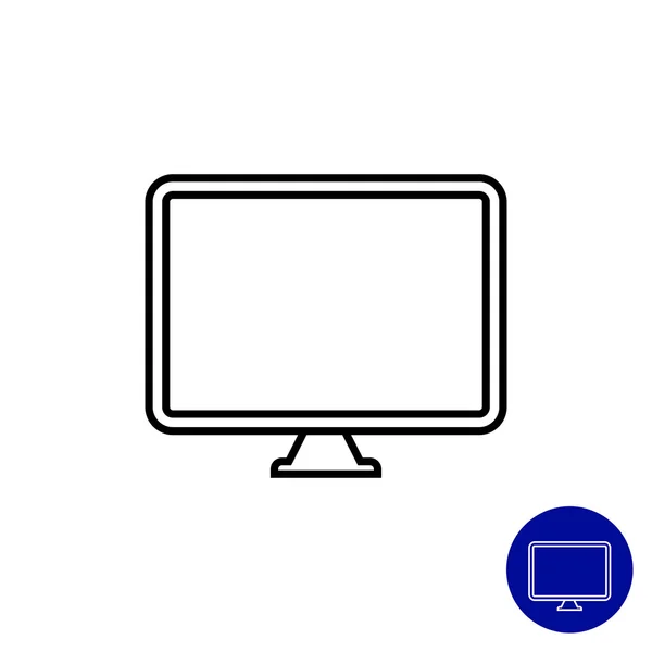 Monitor per computer — Vettoriale Stock