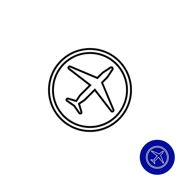 Repülőgép jelvény — Stock Vector
