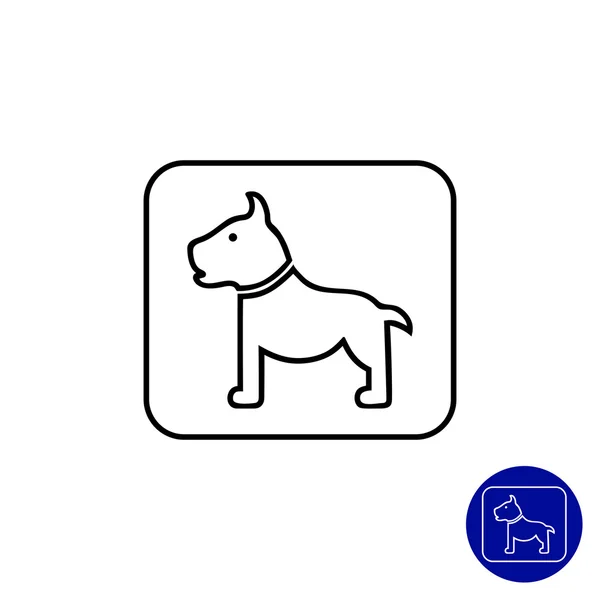 Signo de perro icono — Archivo Imágenes Vectoriales