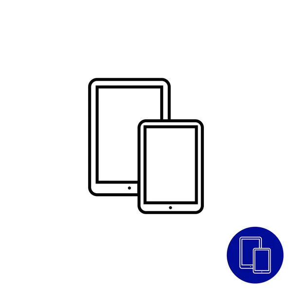 Smartphone y Tablet PC — Vector de stock