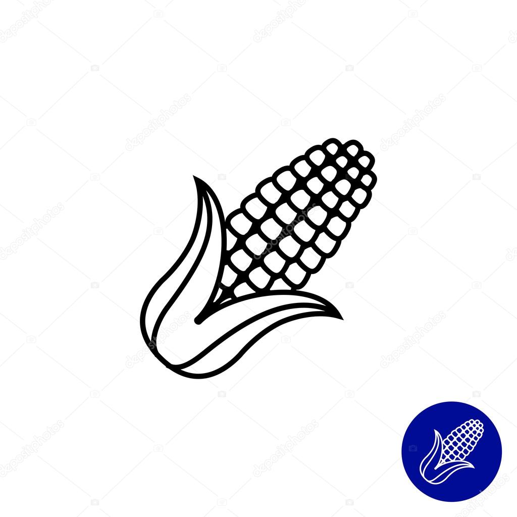 Corn cob stock vector by redinevector 81475878