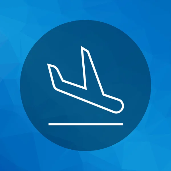 Leszállás a repülőgép — Stock Vector