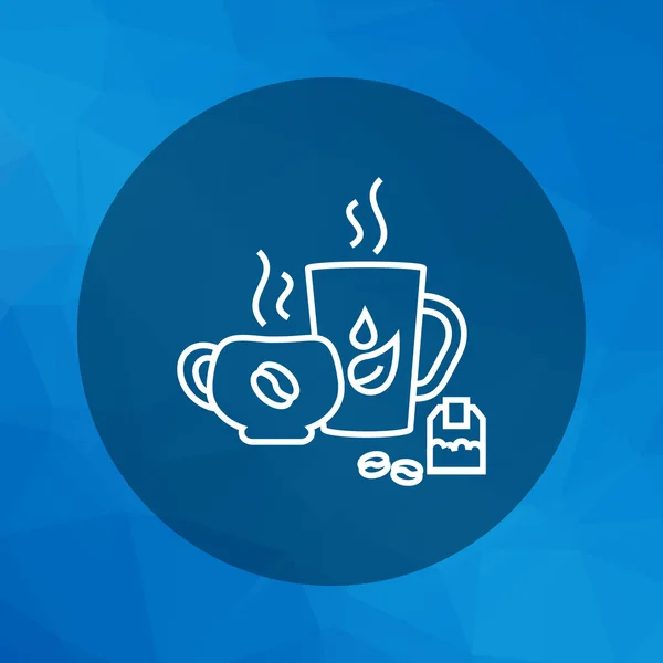 紅茶とコーヒー カップ — ストックベクタ