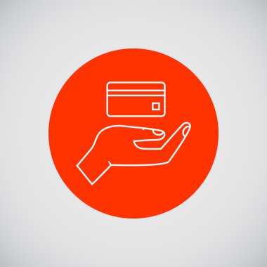 Kredi kartı üstünde palmiye